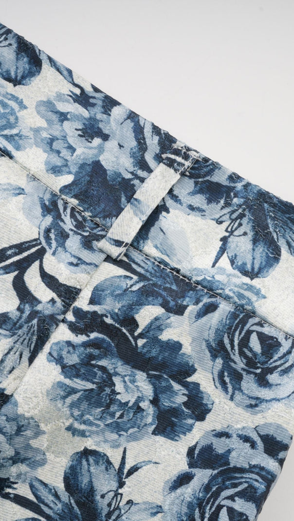 Passendes Set aus Jacke und Hose mit Blumendruck „Morgane“ 