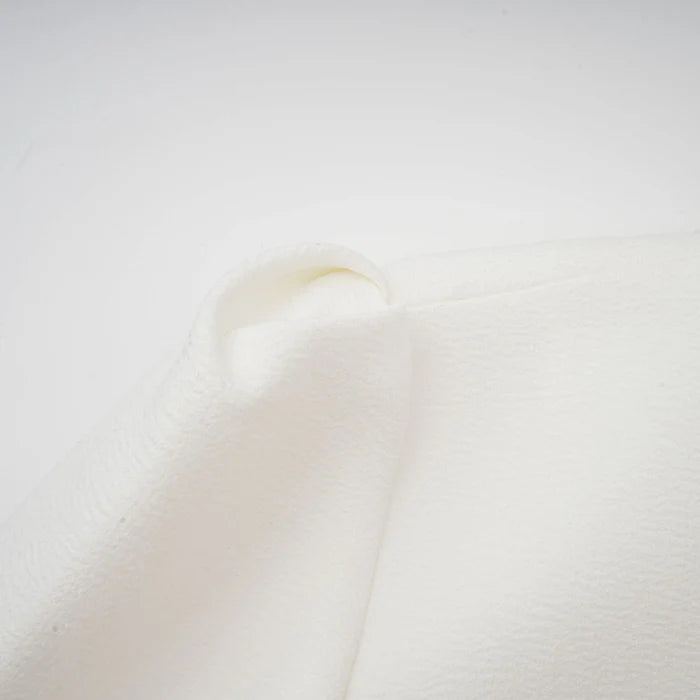 GOLD-BUTTON PLEATED PEPLUM-HEM WHITE  BLAZER DRESS