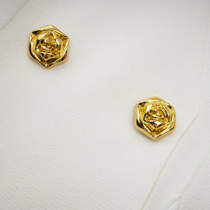 GOLD-BUTTON PLEATED PEPLUM-HEM WHITE  BLAZER DRESS