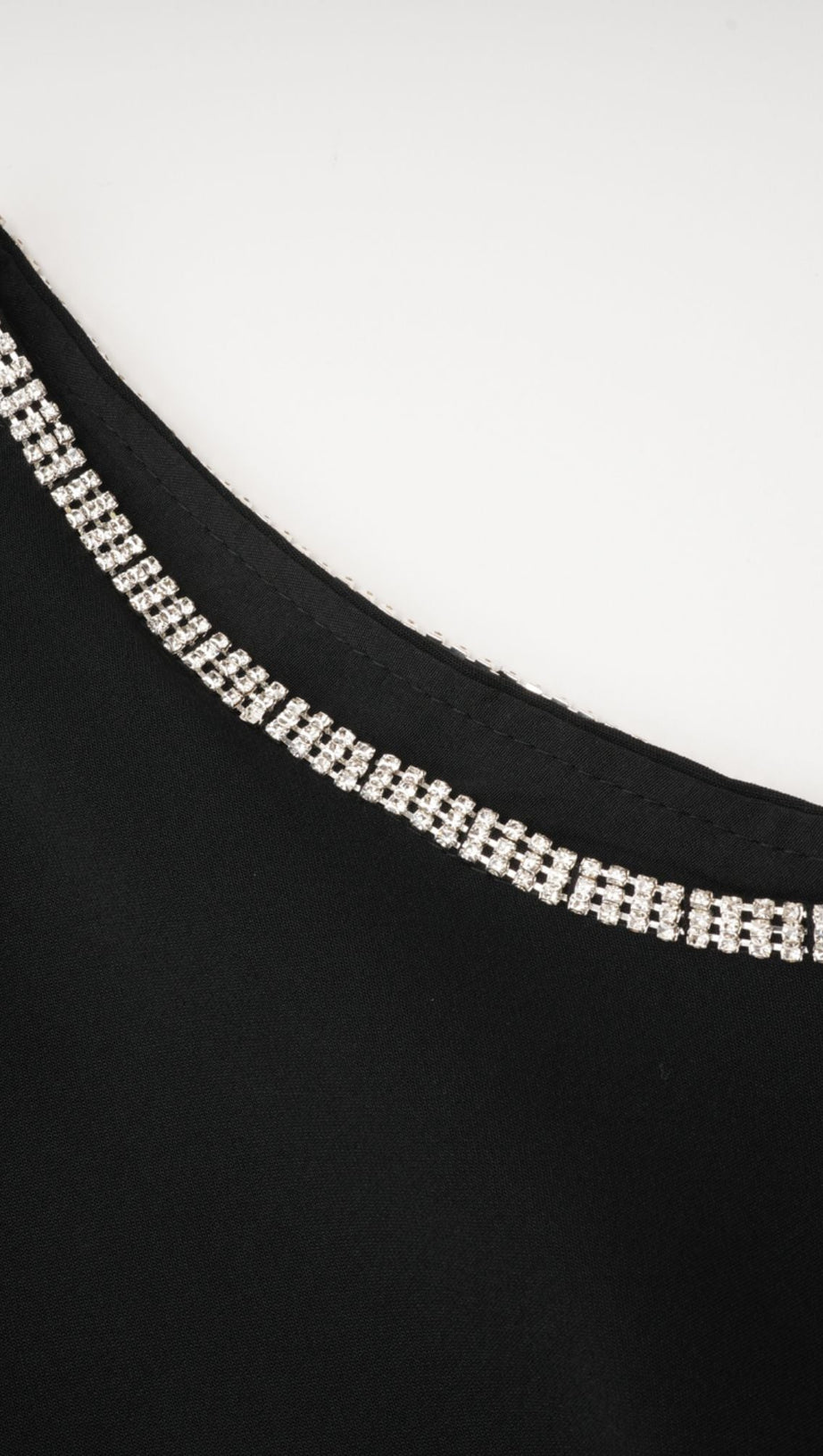 LILA CRYSTAL EMBELLISHED CUT-OUT MINI DRESS