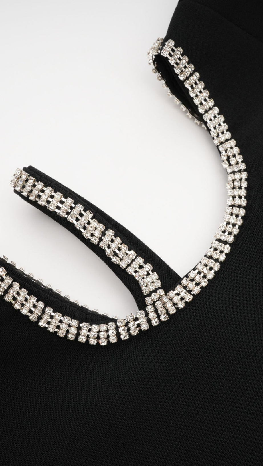 LILA CRYSTAL EMBELLISHED CUT-OUT MINI DRESS