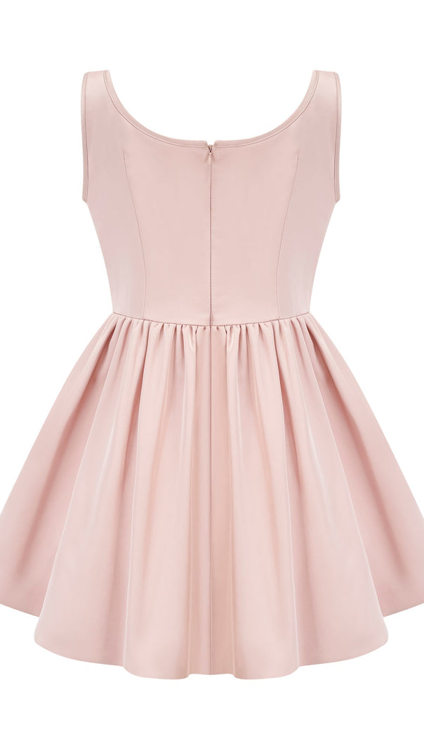 AIIZIE AXELLE PLEATED CRYSTAL EMBELLISHED MINI DRESS - product image