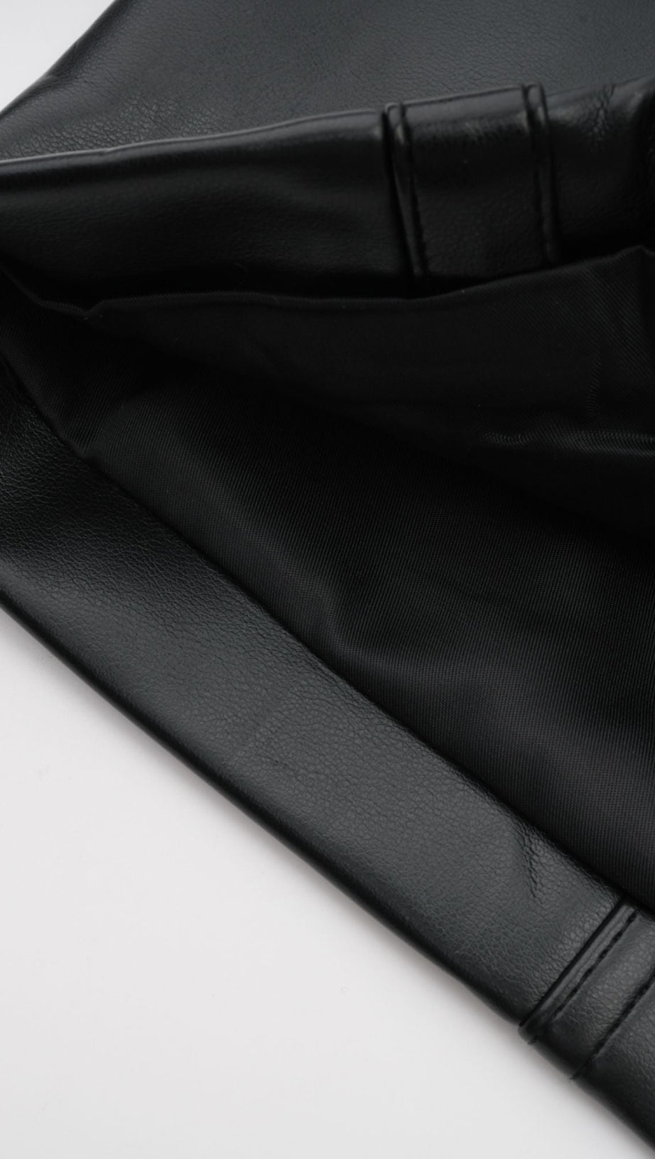 DAPHNÉ EYELET-EMBELLISHED LEATHER JACKET & SKIRT MATCHING SET