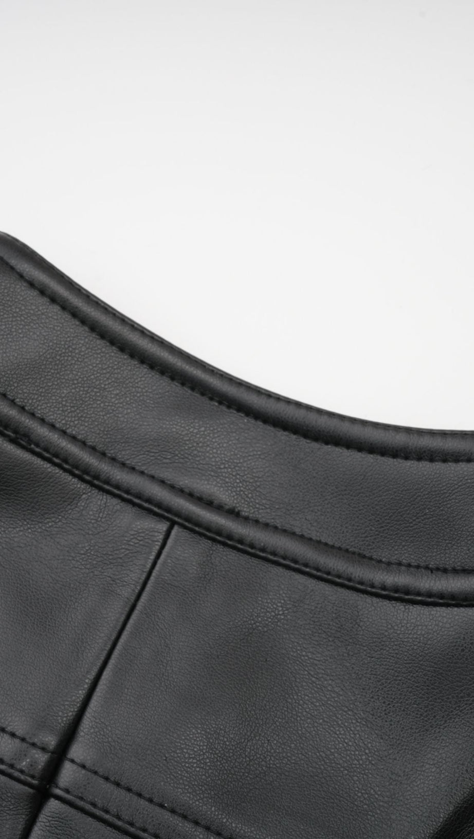 DAPHNÉ EYELET-EMBELLISHED LEATHER JACKET & SKIRT MATCHING SET