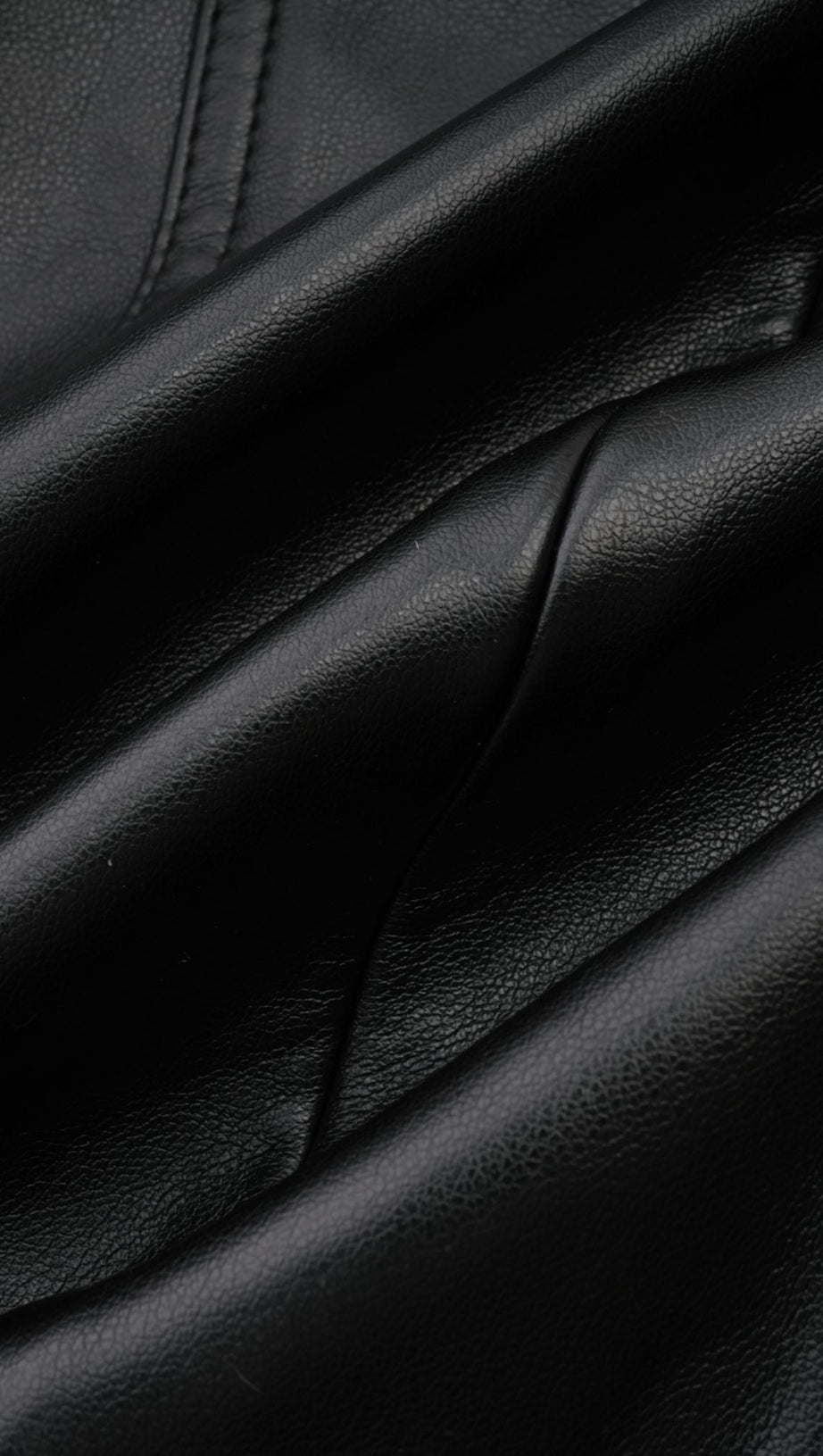 DAPHNÉ EYELET-EMBELLISHED LEATHER JACKET & SKIRT MATCHING SET