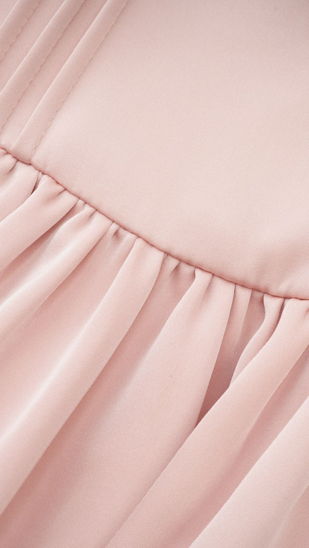 AIIZIE AXELLE PLEATED CRYSTAL EMBELLISHED MINI DRESS - product image