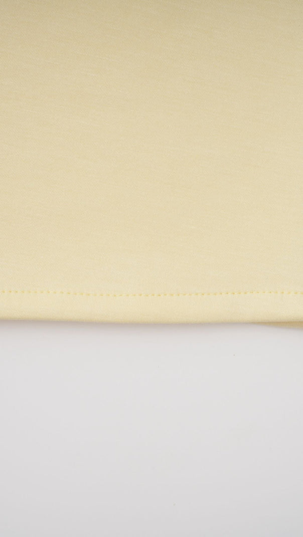 murray Yellow Pearl Trim Shawl Detail Maxi Dress