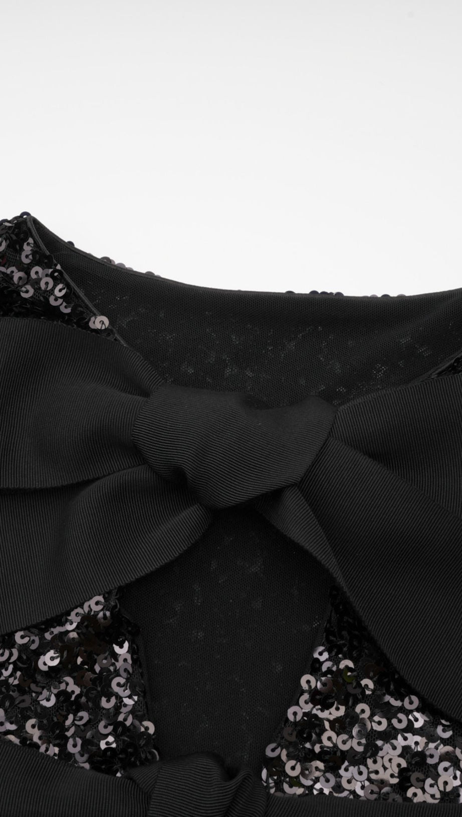 GIACCA CON PAILLETTES E CRAVATTA FRONTALE NERISSA