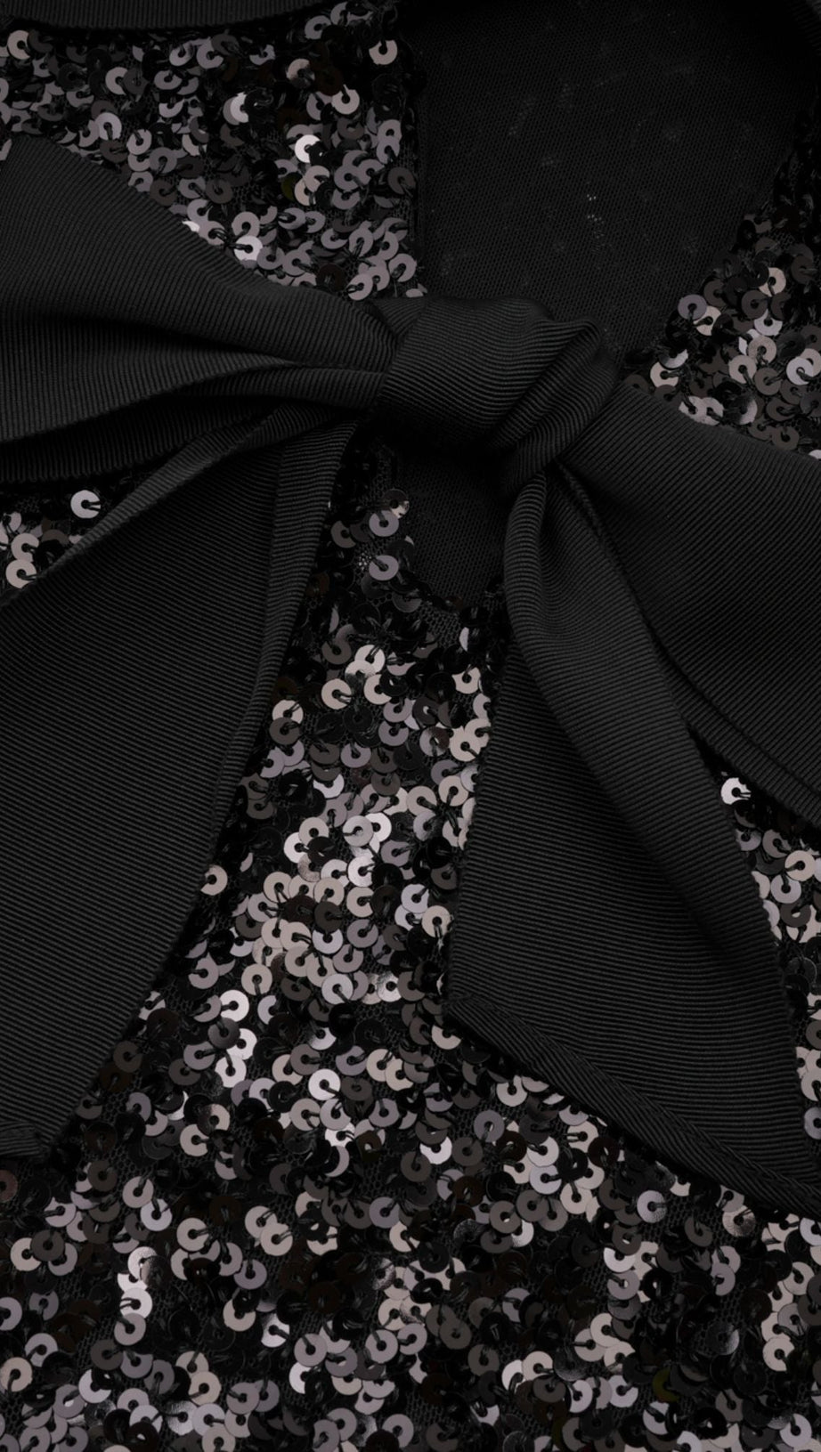 GIACCA CON PAILLETTES E CRAVATTA FRONTALE NERISSA