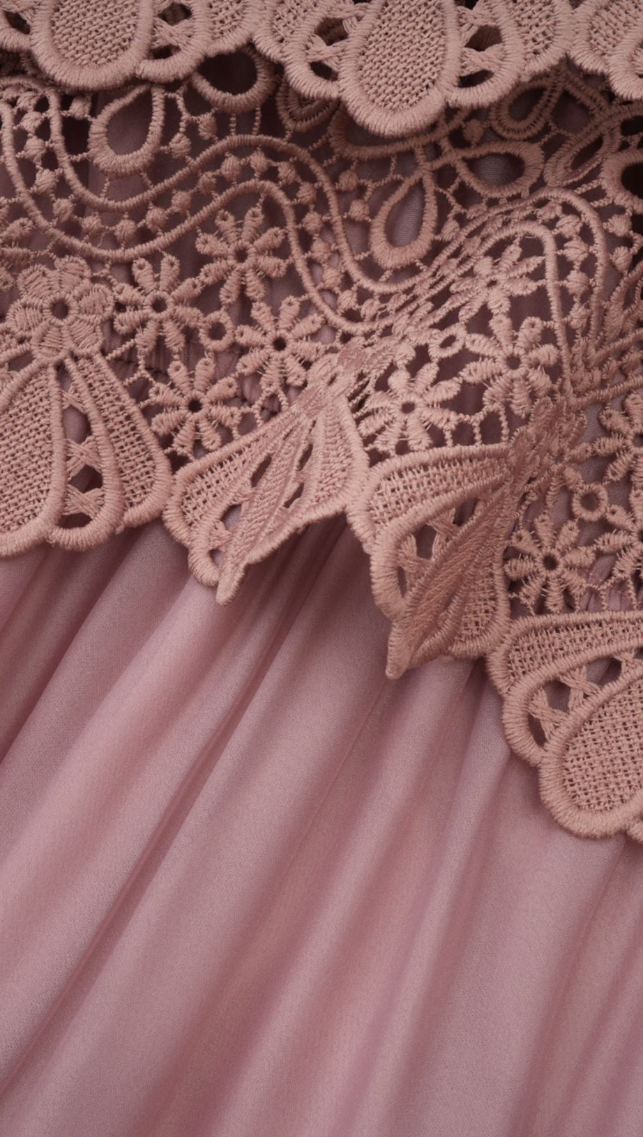 INÈS LACE CUT-OUT TIERED MIDI DRESS