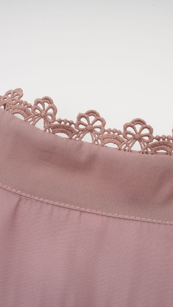 Inès Spitzen-Midikleid mit Cut-outs 