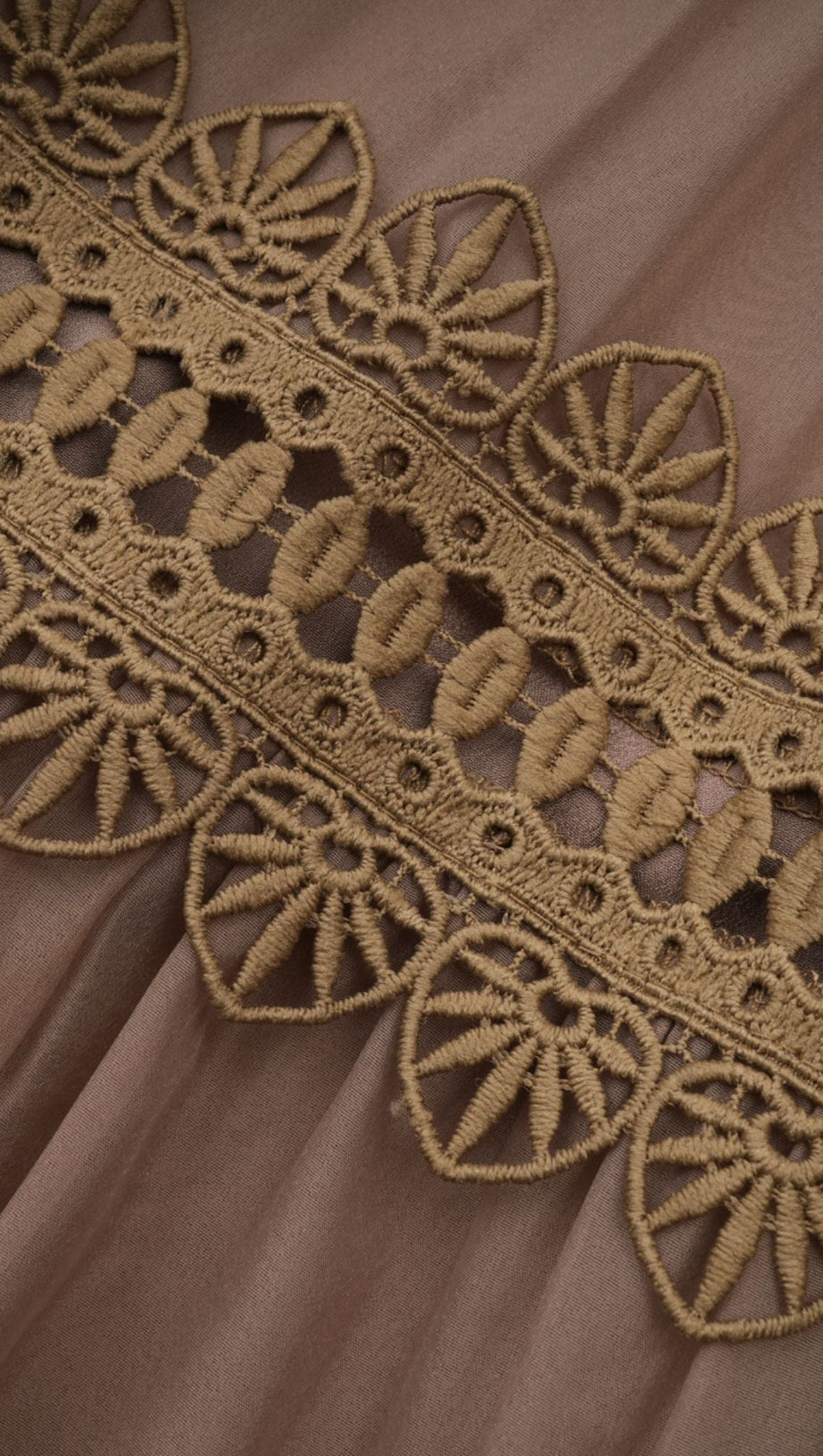 INÈS LACE CUT-OUT LAYERED MINI DRESS