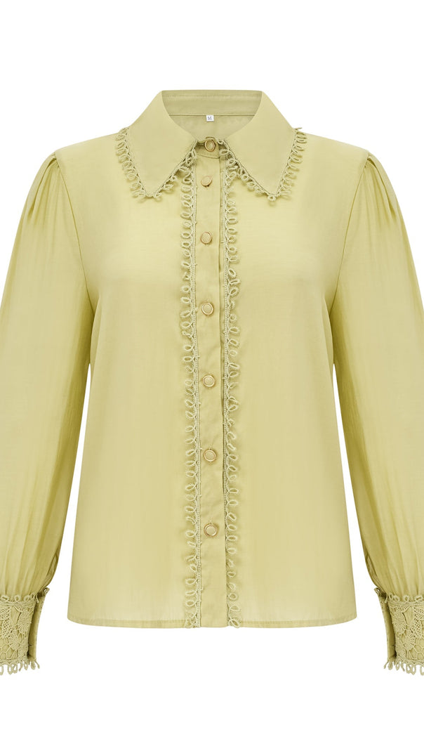 AIIZIE HÉLÈNE FLORAL EMBROIDERED SHIRT & SKIRT MATCHING SET - product image