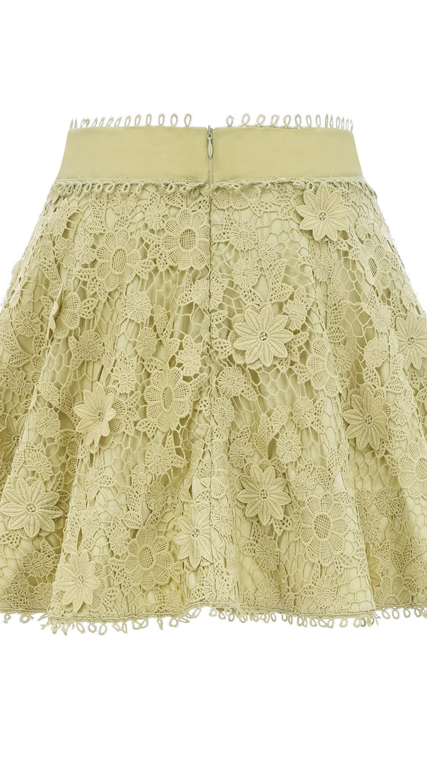 AIIZIE HÉLÈNE FLORAL EMBROIDERED SHIRT & SKIRT MATCHING SET - product image