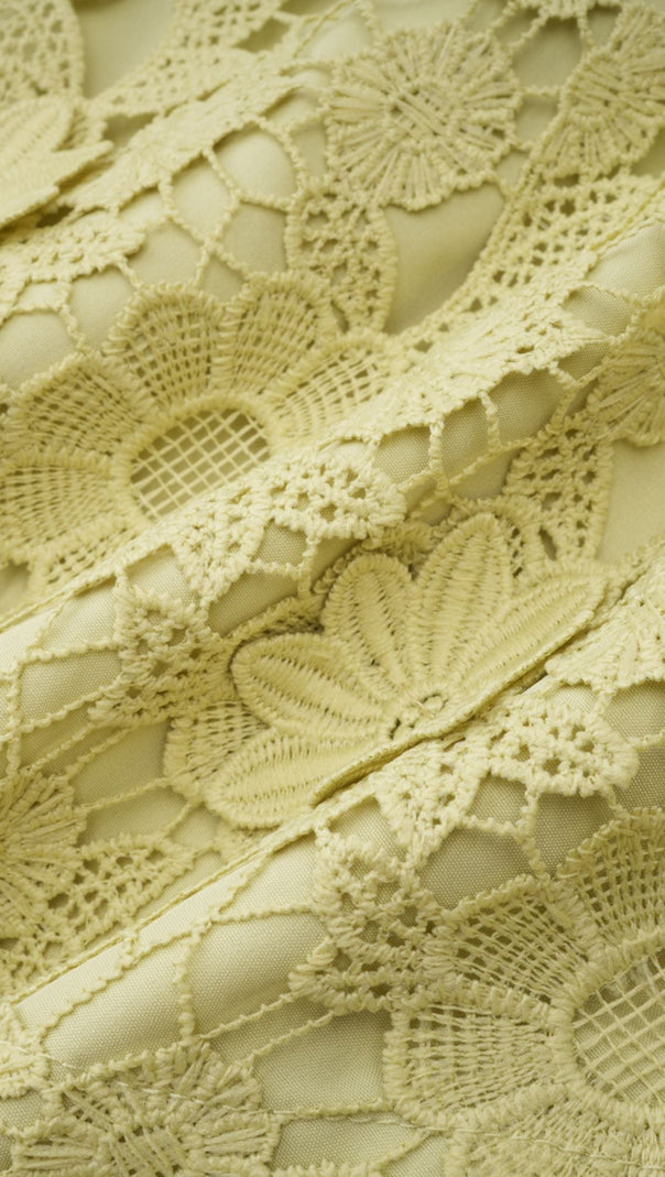 HÉLÈNE FLORAL EMBROIDERED SHIRT & SKIRT MATCHING SET