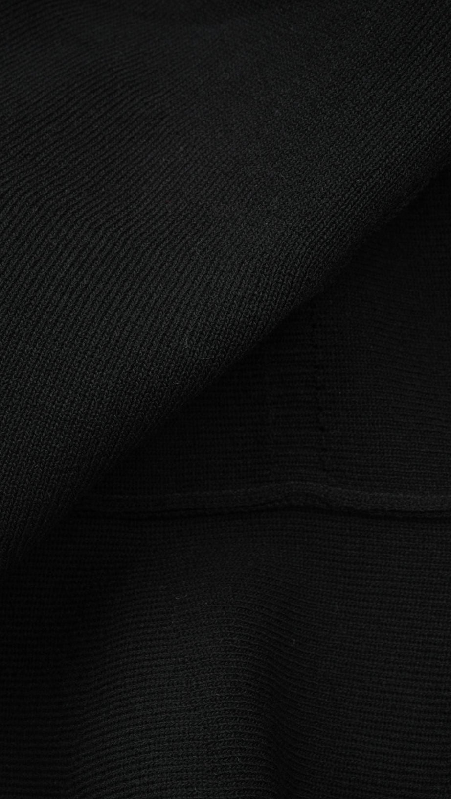 MINI ABITO IN MAGLIA CON VOLANT E DECORAZIONI NERE FABIENNE