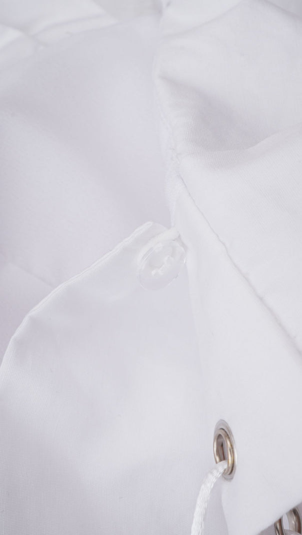 tiffany White off-shoulder Ruched Blouse & Skirt Set