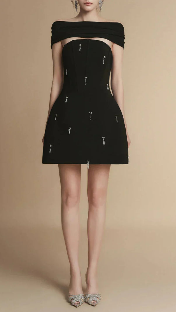 AIIZIE SOPHIA A-LINE SLEEVELESS POLYESTER MINI DRESS - product image
