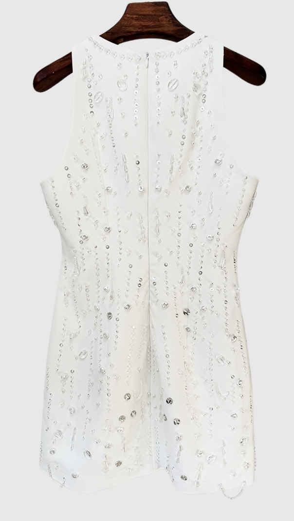 AIIZIE DALLAN BEADED EMBELLISHED MINI DRESS - product image