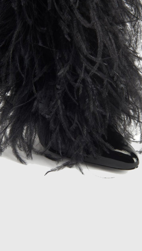 Kniehohe Stiefel Danica Feather - Schwarz