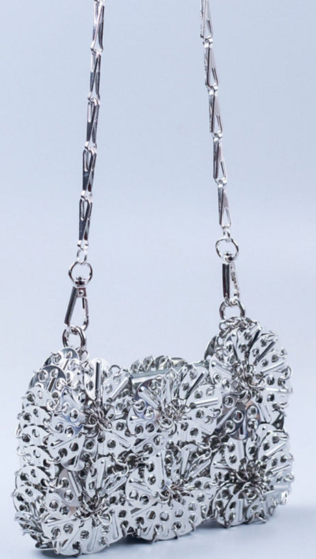 FLORAL CHAINMAIL BAG
