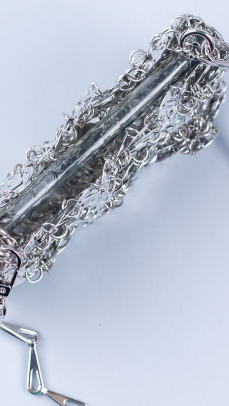 FLORAL CHAINMAIL BAG