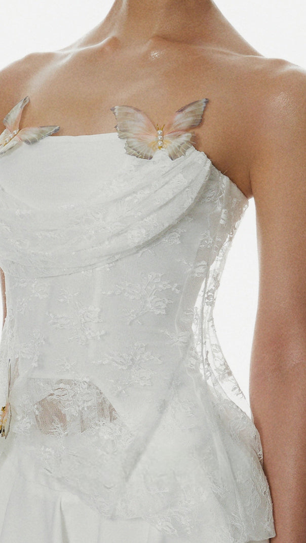 AIIZIE DENEQA BUTTERFLY LACE CORSET - product image