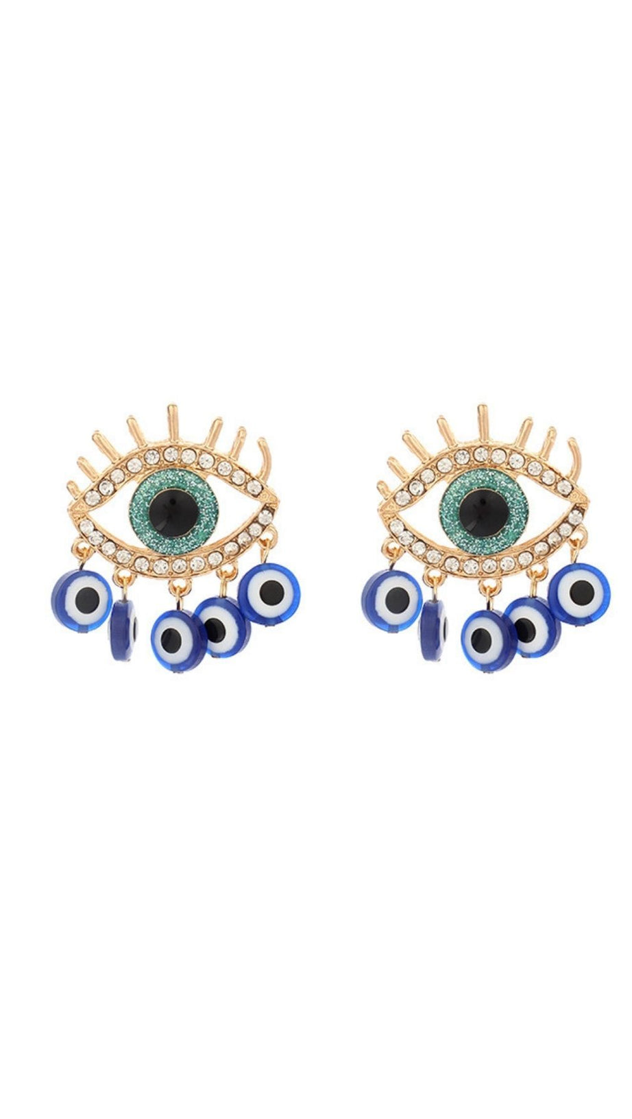 DEVIL'S EYE TASSEL EARRINGS