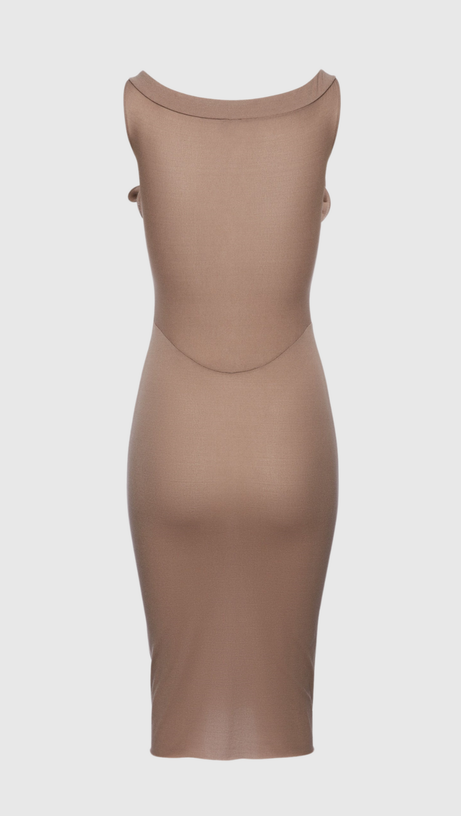 DINELLA FLORAL APPLIQUÉ CORSET MIDI DRESS IN GREY