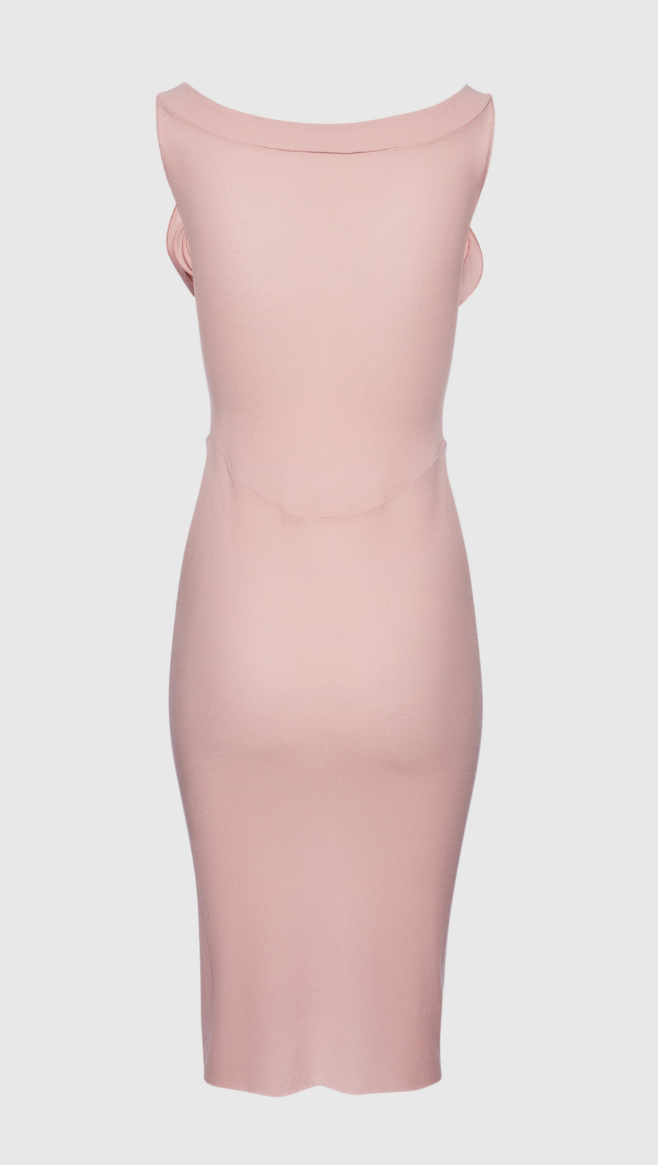 DINELLA FLORAL APPLIQUÉ CORSET MIDI DRESS IN PINK