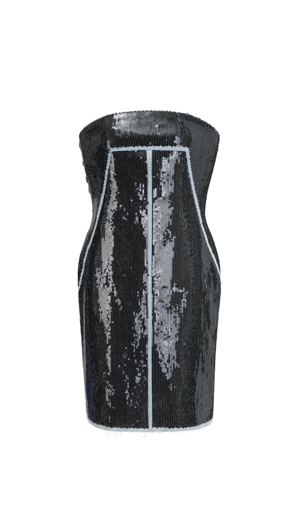 AIIZIE GISÈLE SEQUIN-EMBELLISHED BANDEAU MINI DRESS - product image