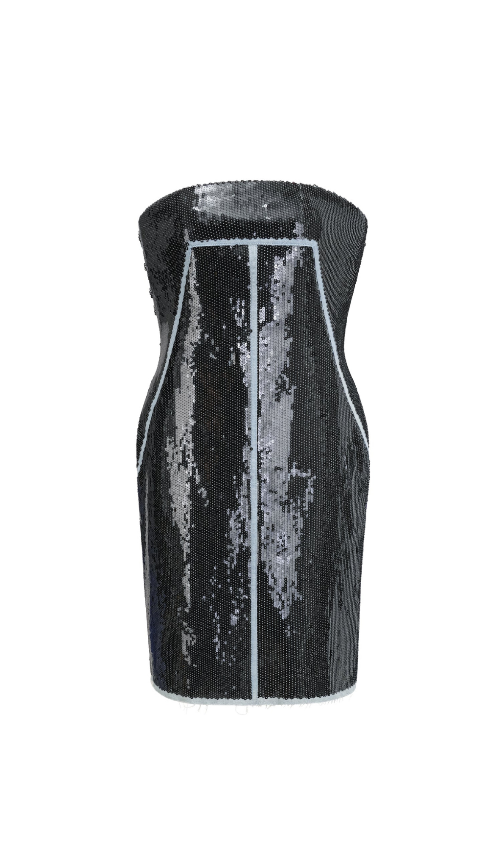 Mit Pailletten verziertes Bandeau-Minikleid von Gisèle 