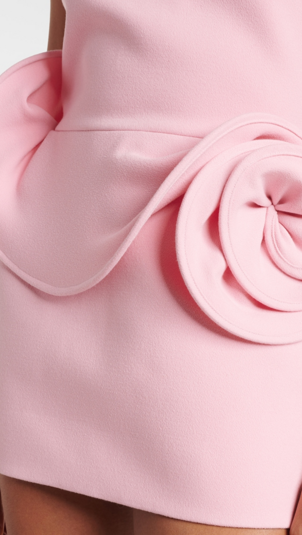 AIIZIE EADWIELLA FLORAL APPLIQUÉ BACKLESS MINI DRESS - product image