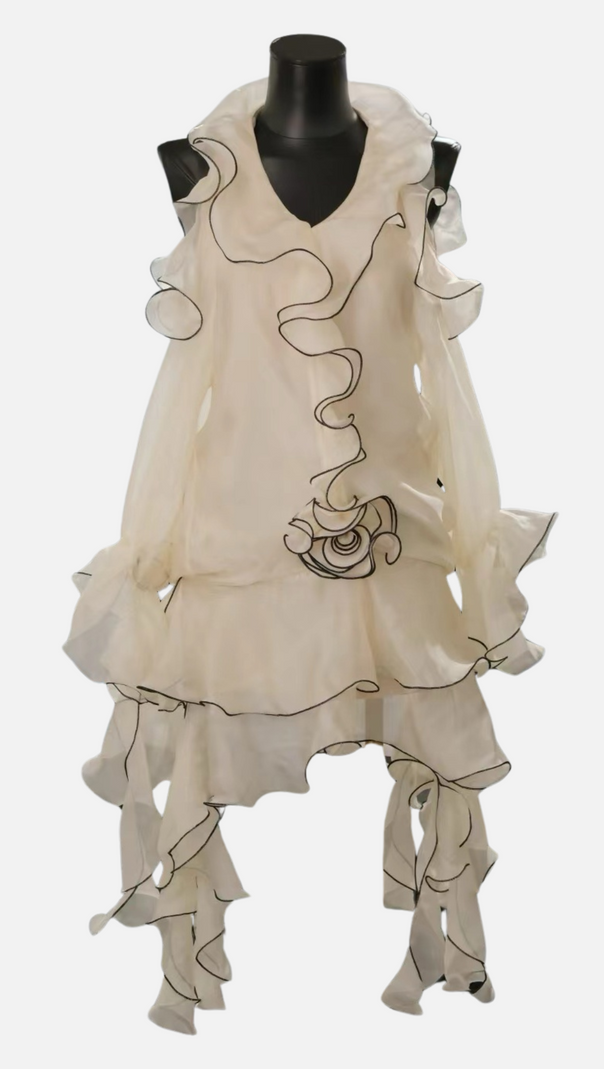 AIIZIE EAVAN RUFFLE FLORAL MINI DRESS - product image