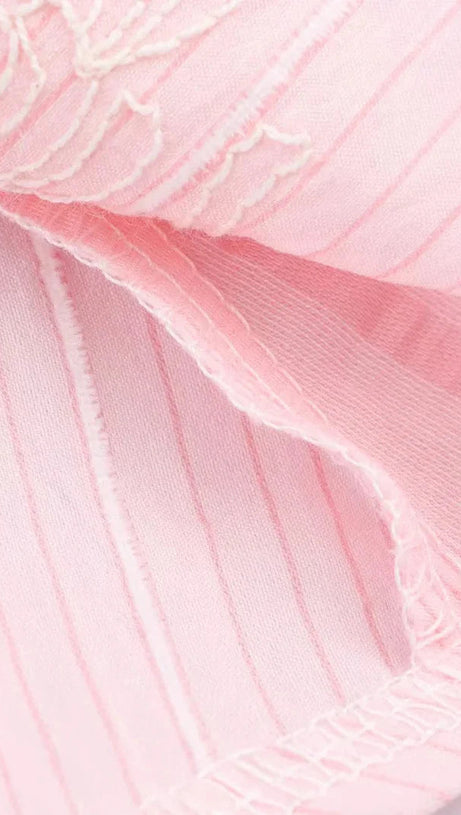 CROCHET SLEEVELESS BACKLESS MAXI DRESS IN PINK