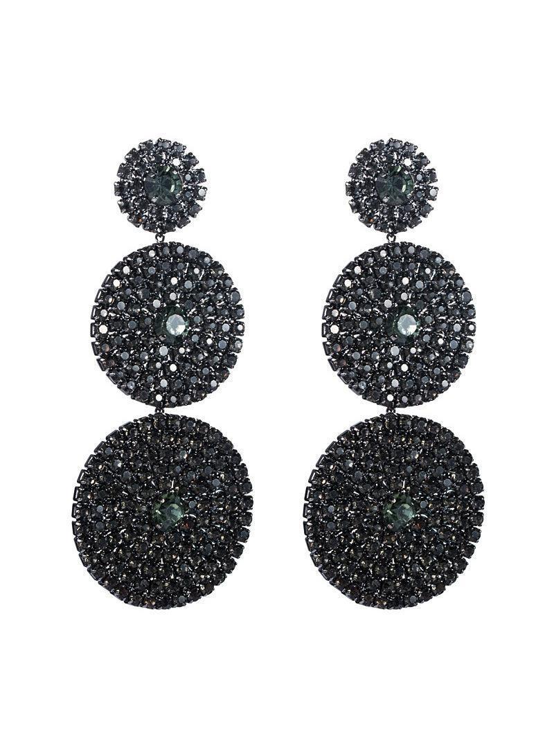 Elina Layered Round Diamond Earrings