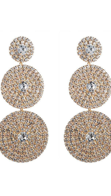 ELINA LAYERED ROUND DIAMOND EARRINGS
