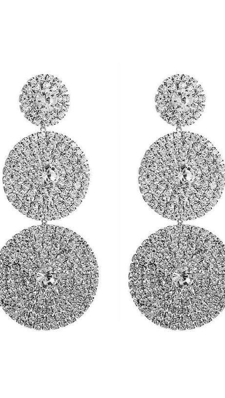 ELINA LAYERED ROUND DIAMOND EARRINGS