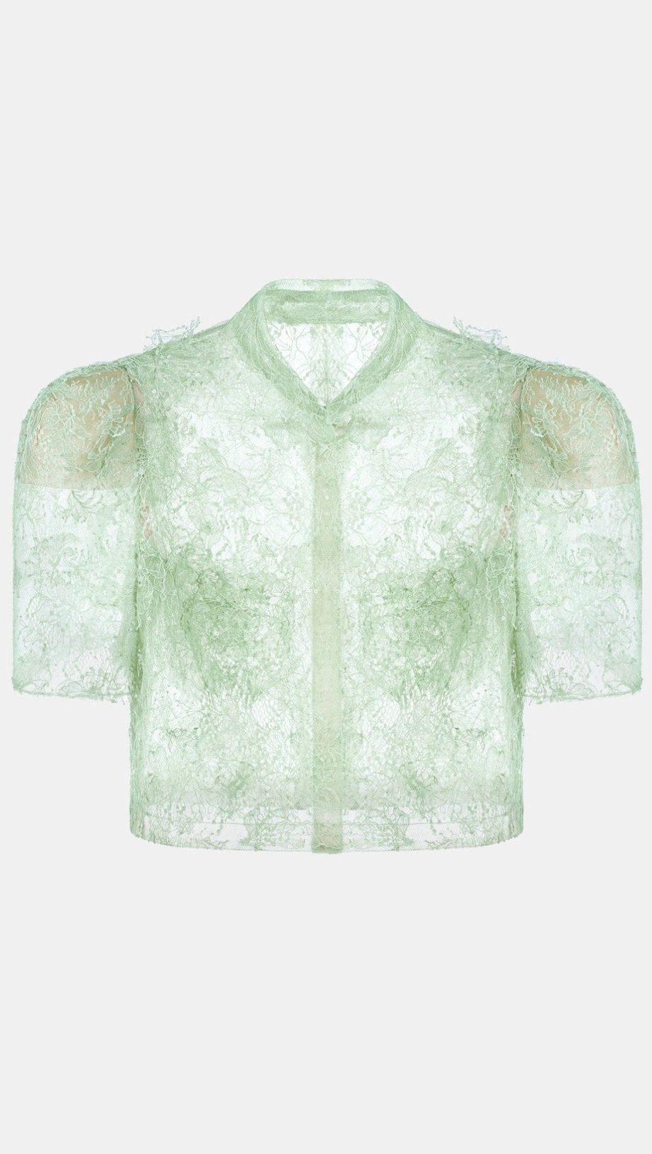 Elsea Lace Top & Mini Skirt Set - Green