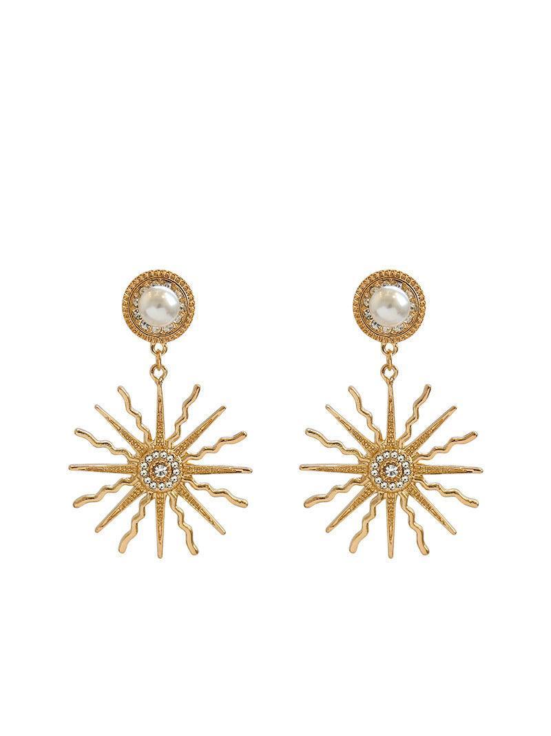 AIIZIE EVELINA PEARL SUN EARRINGS - product image