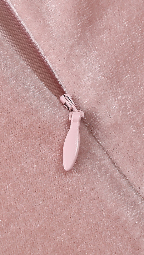 ABITO MIDI IN RASO DI POLIESTERE E SPANDEX