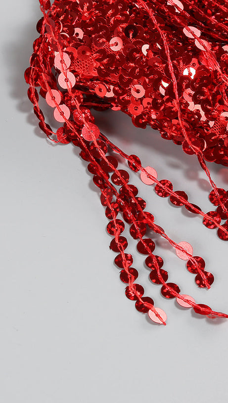 KORSETT-MINIKLEID MIT KRISTALLVERZIERUNG UND SCHLEIFE 