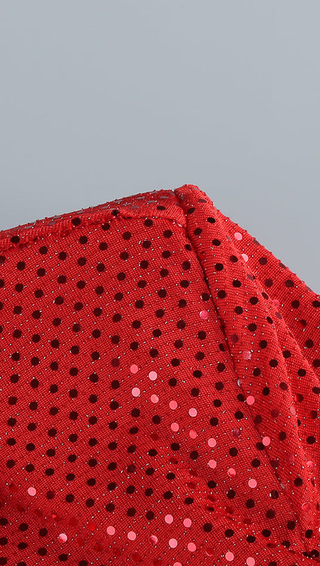 CRYSTAL-EMBELLISHED CUT-OUT MIDI DRESS