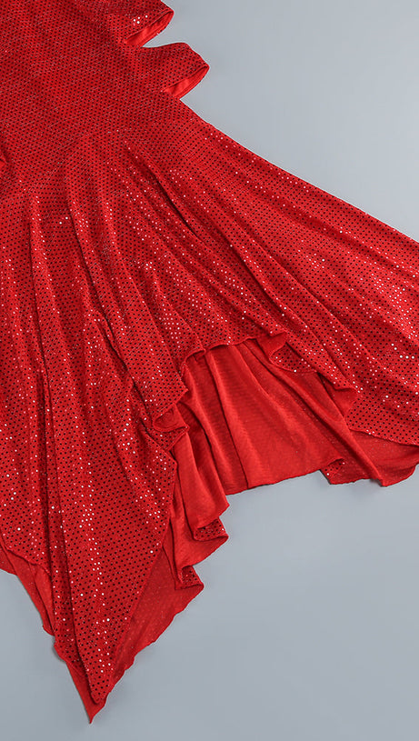 CRYSTAL-EMBELLISHED CUT-OUT MIDI DRESS