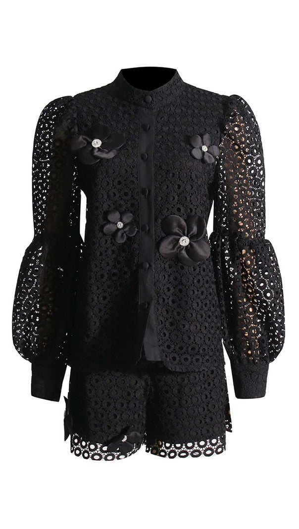 AIIZIE FLORAL EMBROIDERED TWO PIECE SET - product image