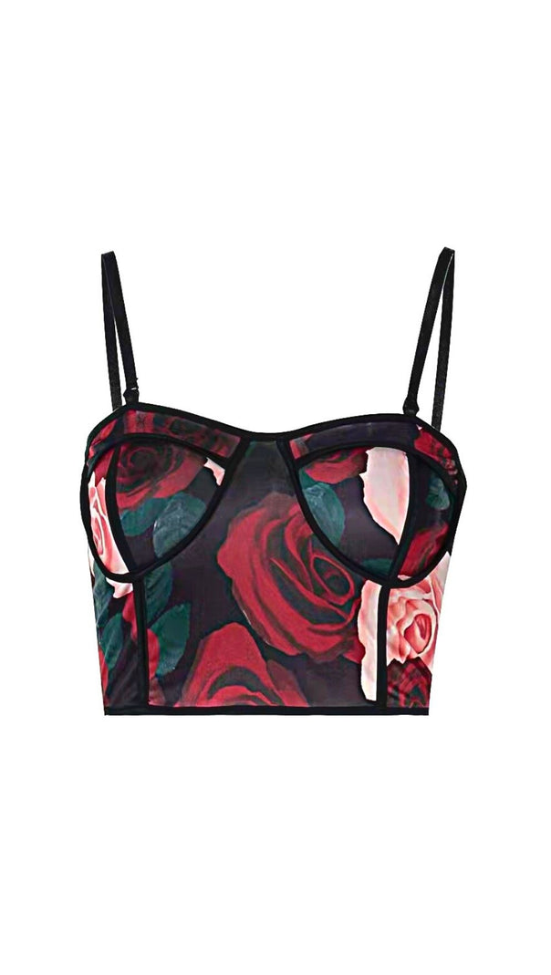 BODY MIT BLUMENPRINT