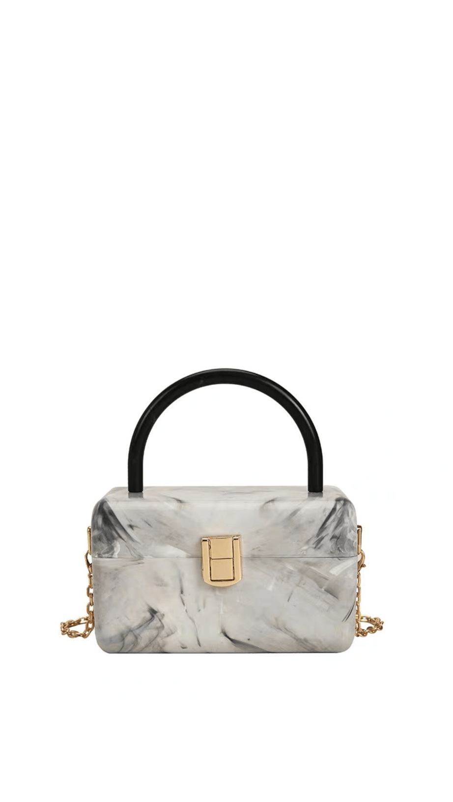 BORSA A SCATOLA IN ACRILICO FRANCESE