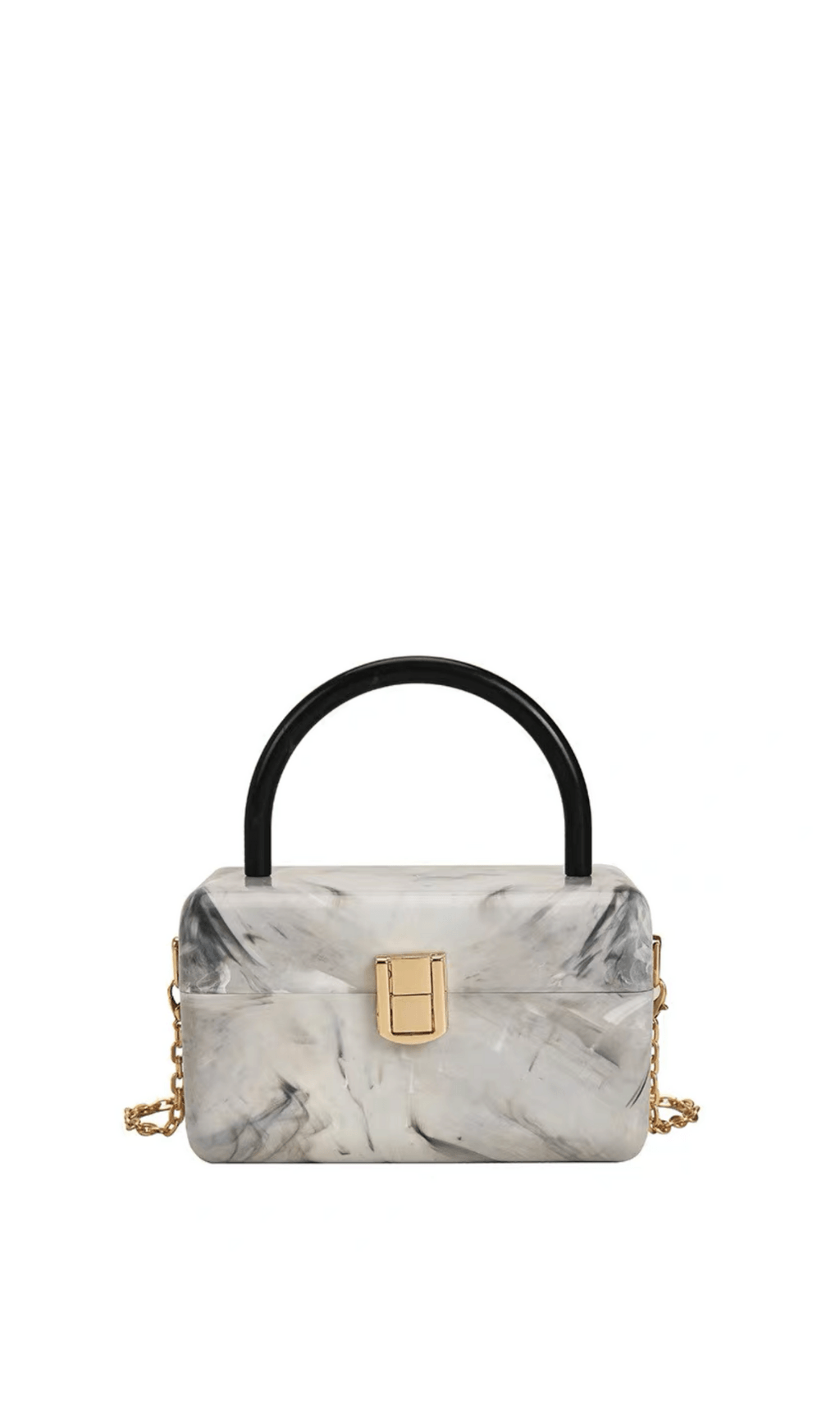 BORSA A SCATOLA IN ACRILICO FRANCESE