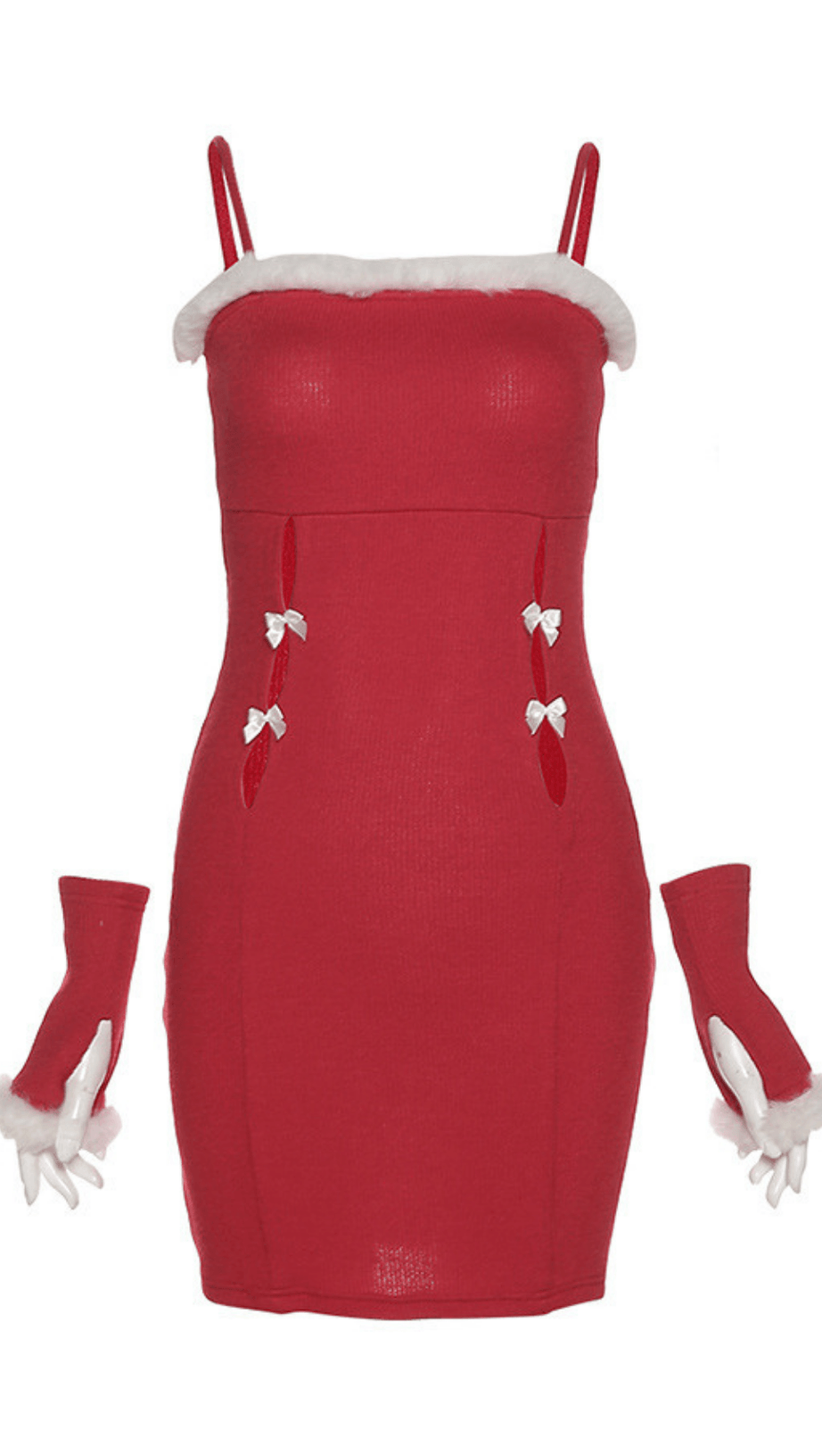 FASHION FLEECE SUSPENDER DRESS