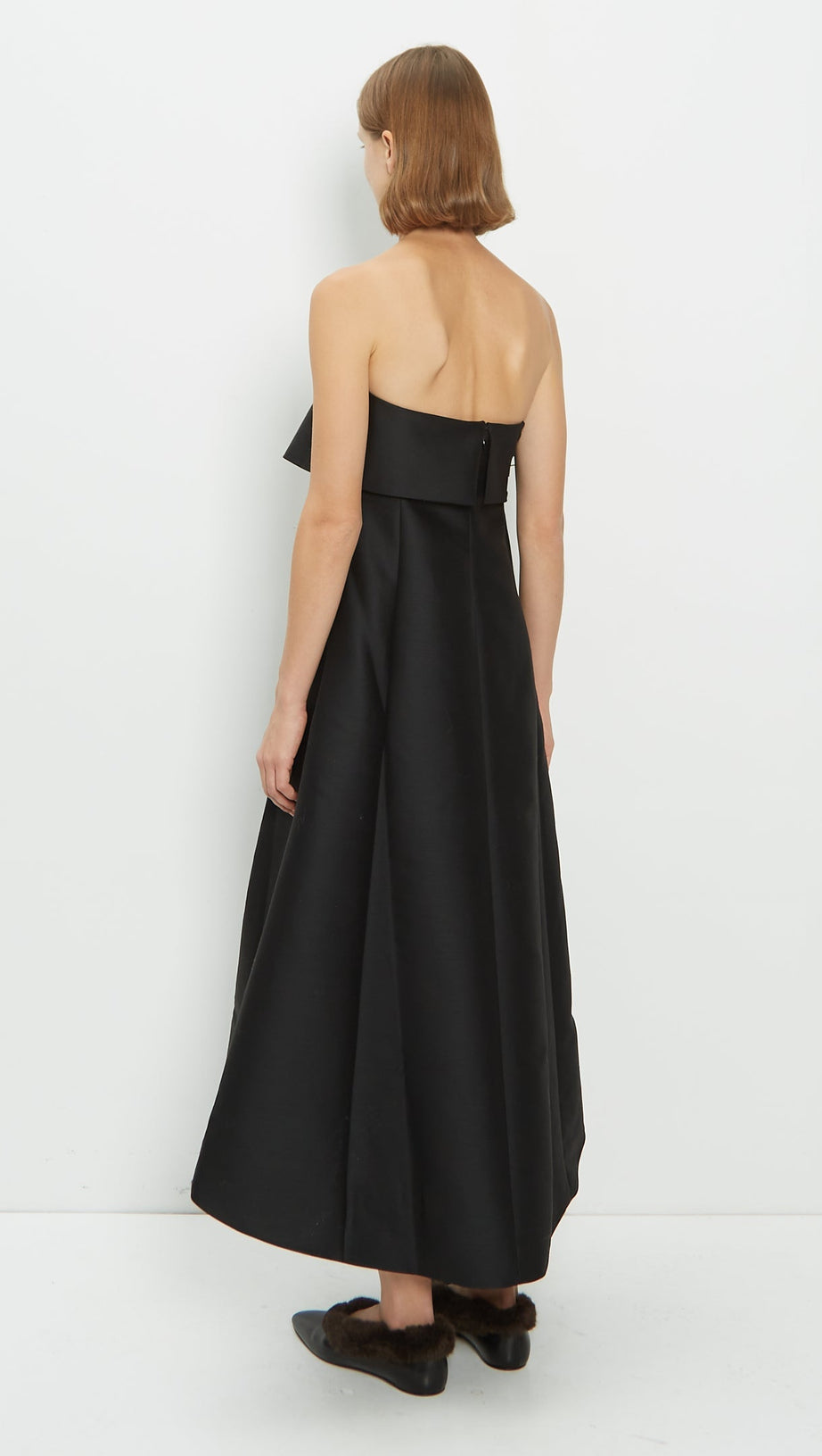 A-LINE WOOL COTTON & WOOL DRESS